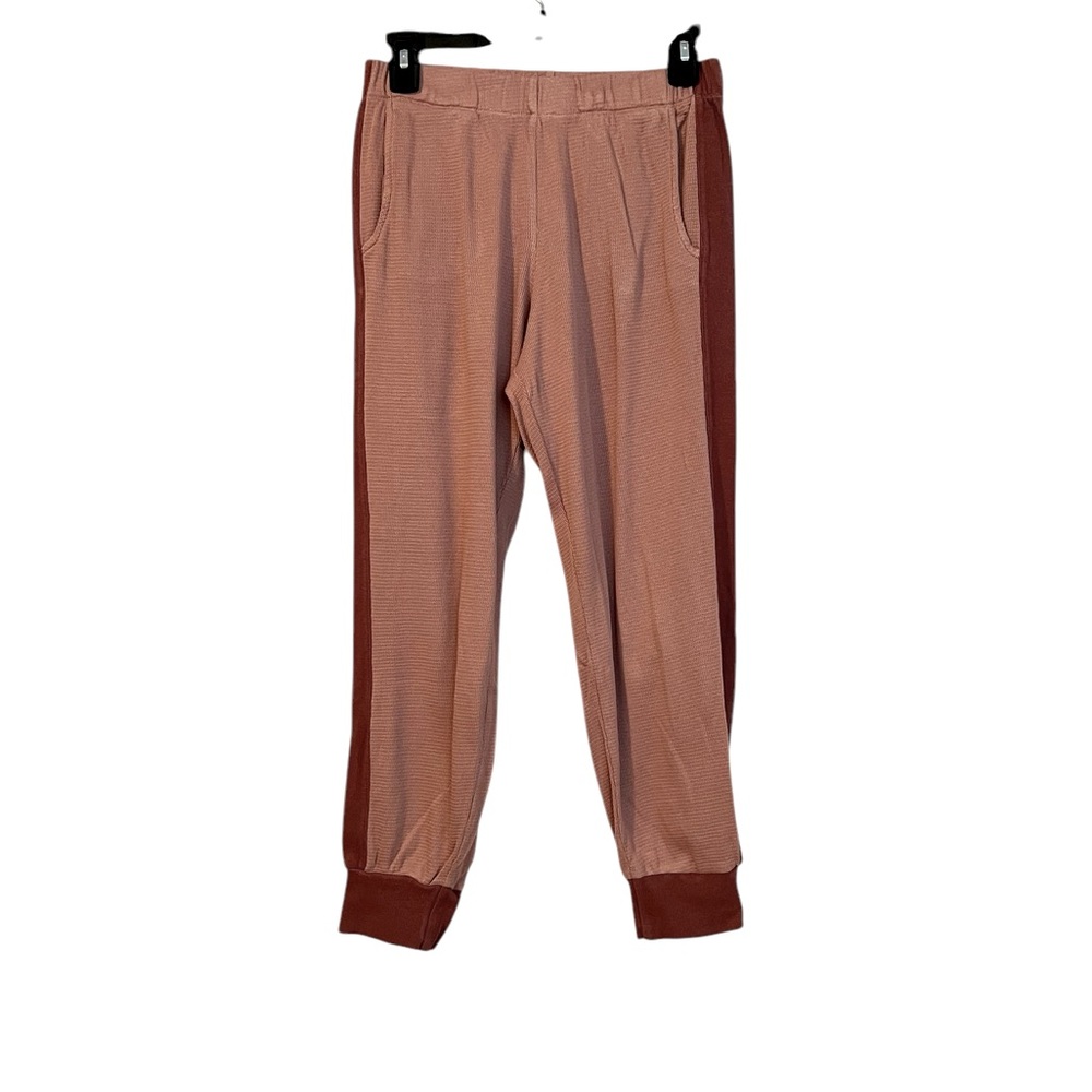 Monrow Sweatpants with Elastic Waistband and Ribbed Cuffs
